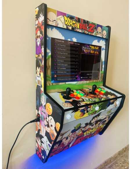 BIG WALL WAND-ARCADE-MASCHINE DRAGON BALL Z FÜR 2 SPIELER BILDSCHIRM 22" TAUSENDE VON VIDEOSPIELEN ENTHALTEN