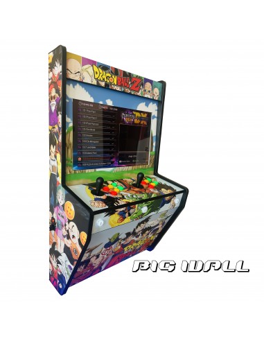 BIG WALL BORNE D´ARCADE MURALE DRAGON BALL Z POUR 2 JOUEURS ÉCRAN 22" DES MILLIERS DE JEUX VIDÉO INCLUS