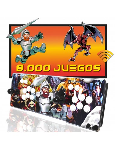 MANDO ARCADE HDMI 3580 JUEGOS GHOST AND GOBLINS WIFI 2 JUGADORES RECREATIVA