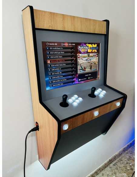 BIG WALL ARCADE MACHINE WALL MOUNTED FOR 2 PLAYERS VIDEOGAMES INCLUDED NEW