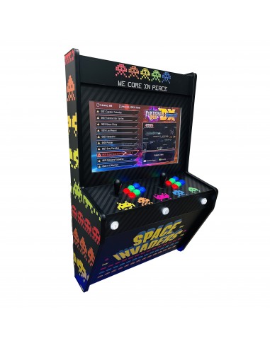 BIG WALL BORNE D´ARCADE MURALE SPACE COLORS POUR 2 JOUEURS ÉCRAN 22" DES MILLIERS DE JEUX VIDÉO INCLUS