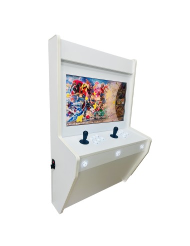 BIG WALL BORNE D´ARCADE MURALE WHITE POUR 2 JOUEURS ÉCRAN 22" DES MILLIERS DE JEUX VIDÉO INCLUS