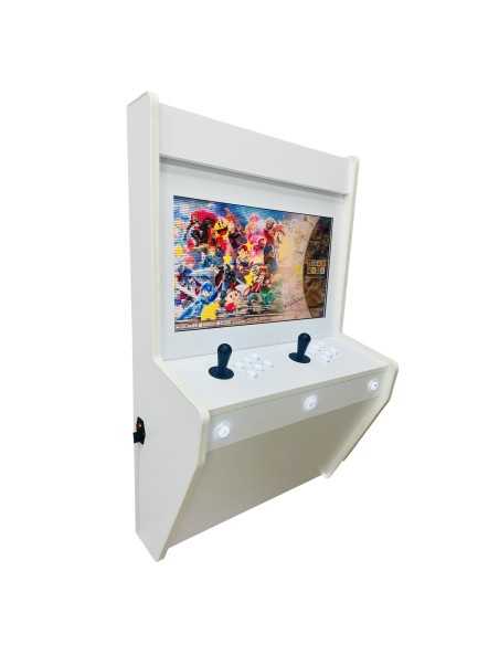 BIG WALL MÁQUINA ARCADE PARA PAREDE WHITE PARA 2 JOGADORES TELA 22" MILHARES DE VIDEOJOGOS INCLUÍDOS