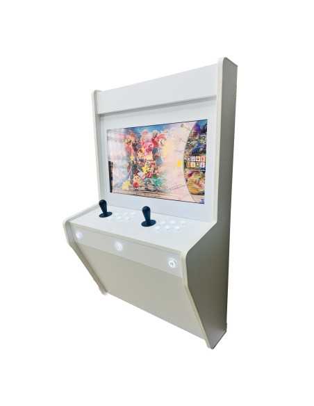 BIG WALL MÁQUINA ARCADE PARA PAREDE WHITE PARA 2 JOGADORES TELA 22" MILHARES DE VIDEOJOGOS INCLUÍDOS