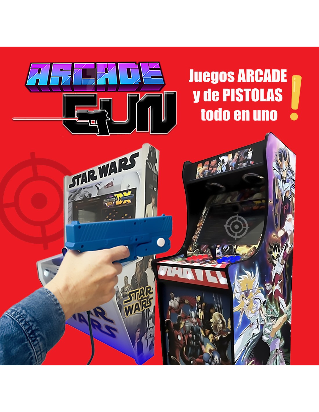 SYSTÈME ARCADE GUN JEUX ARCADE ET DE PISTOLETS TOUT EN UN EXCLUSIF POUR ...