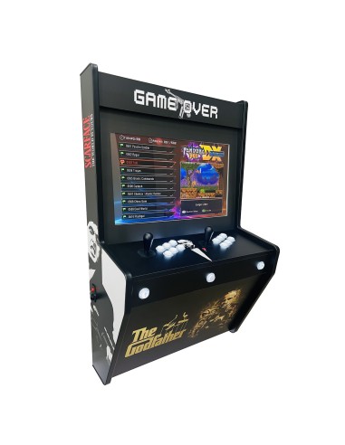 BIG WALL BORNE D´ARCADE MURALE RETROFILM POUR 2 JOUEURS ÉCRAN 22" DES MILLIERS DE JEUX VIDÉO INCLUS