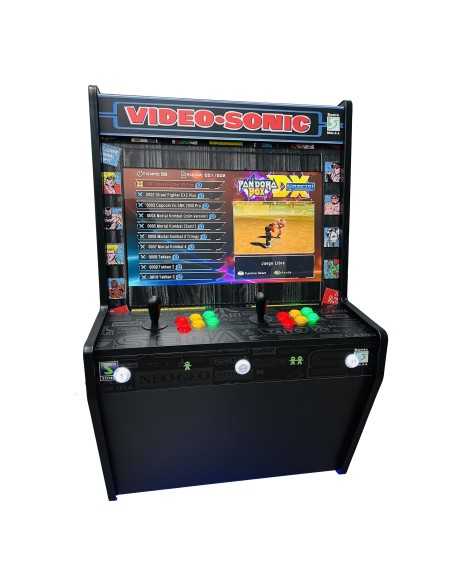 BIG WALL WAND-ARCADE-MASCHINE VIDEOSONIC FÜR 2 SPIELER BILDSCHIRM 22" TAUSENDE VON VIDEOSPIELEN ENTHALTEN