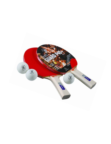 Ensemble de raquettes de Ping Pong B2 Star 2 raquettes + 3 balles en ABS. Offres raquettes de ping-pong