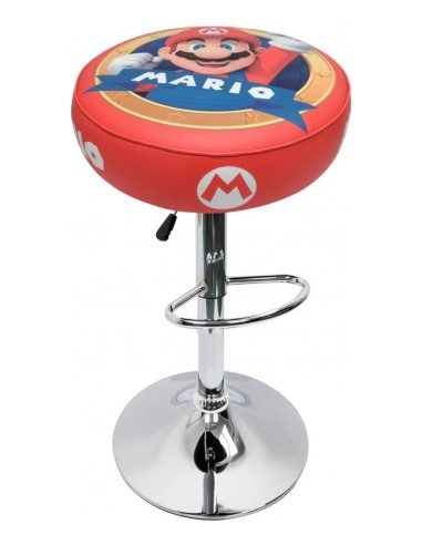 ARCADE-HOCKER MARIO BROS RED FÜR SPIELAUTOMATEN, VIDEOSPIELE, BARHOCKER, MÖBEL