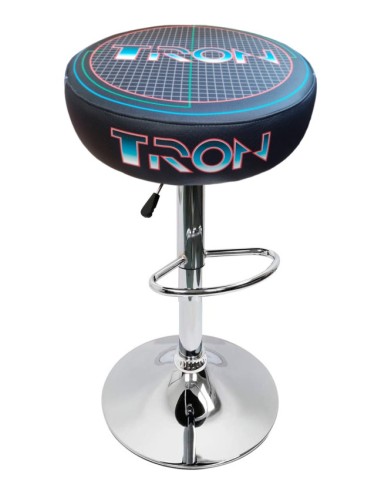 TABURETE ARCADE TRON DISEÑO RETRO TAPIZADO VIDEOJUEGOS SILLA BAR BANCO TABOURET