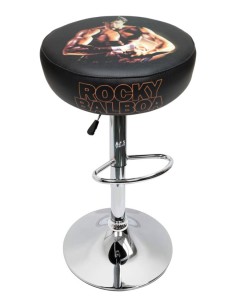 TABURETE ARCADE ROCKY BALBOA DISEÑO RETRO TAPIZADO...