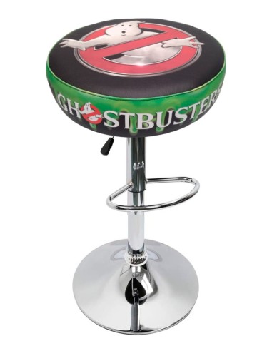 TABURETE ARCADE GHOSTBUSTERS DISEÑO RETRO TAPIZADO VIDEOJUEGOS SILLA BAR BANCO TABOURET