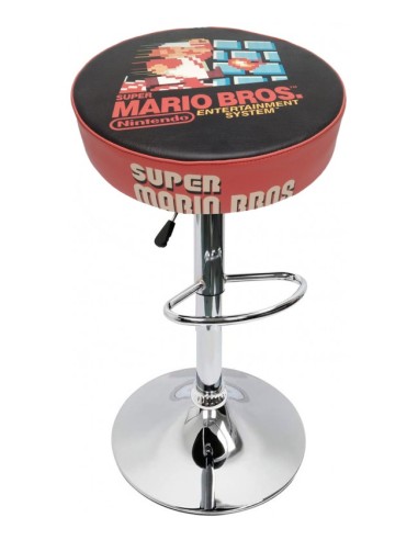 BANCO ARCADE MARIO BROS RETRO PARA MÁQUINAS RECREATIVAS VIDEOGAMES CADEIRA BAR MÓVEIS