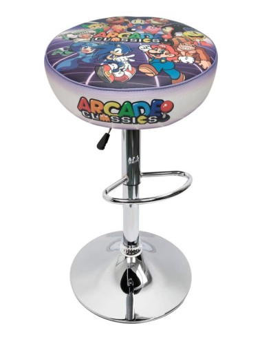 TABOURET ARCADE CLASSICS POUR BORNES D´ARCADE RÉCRÉATIVES JEUX VIDÉO CHAISE DE BAR MEUBLES SILLE