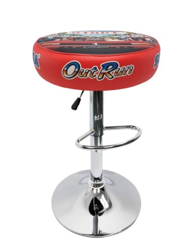 TABURETE ARCADE OUTRUN DISEÑO RETRO TAPIZADO VIDEOJUEGOS SILLA BAR BANCO TABOURET