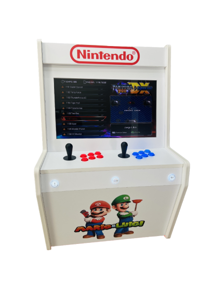 BIG WALL MAQUINA ARCADE PARA PARED MARIO LUIGI PARA 2 JUGADORES PANTALLA 22"  VIDEOJUEGOS RETRO