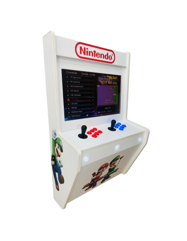 BIG WALL MAQUINA ARCADE PARA PARED MARIO LUIGI PARA 2 JUGADORES PANTALLA 22"  VIDEOJUEGOS RETRO