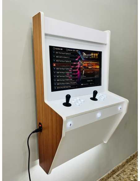 BIG WALL MAQUINA ARCADE PARA PARED ELEGANCE RHWOOD PARA 2 JUGADORES PANTALLA 22"  VIDEOJUEGOS RETRO