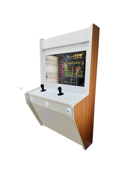 BIG WALL MAQUINA ARCADE PARA PARED ELEGANCE RHWOOD PARA 2 JUGADORES PANTALLA 22"  VIDEOJUEGOS RETRO