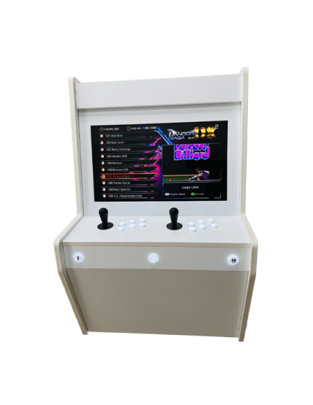 BIG WALL BORNE D´ARCADE MURALE ELEGANCE CHÊNE POUR 2 JOUEURS ÉCRAN 22" DES MILLIERS DE JEUX VIDÉO INCLUS
