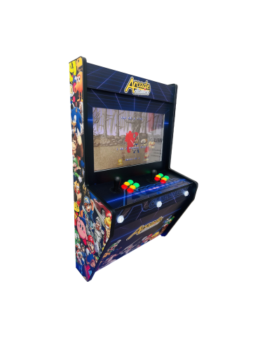 BIG WALL WAND-ARCADE-MASCHINE ARCADECLASSIC FÜR 2 SPIELER BILDSCHIRM 22" TAUSENDE VON VIDEOSPIELEN ENTHALTEN