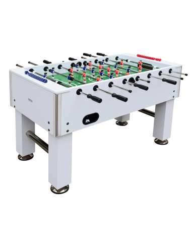 Tischfußball SALOON WHITE Wuzzeln. ANGEBOT FUSSBALLTISCHER IN QUALITÄT