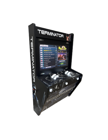 BIG WALL WAND-ARCADE-MASCHINE TERMINATOR FÜR 2 SPIELER BILDSCHIRM 22" TAUSENDE VON VIDEOSPIELEN ENTHALTEN