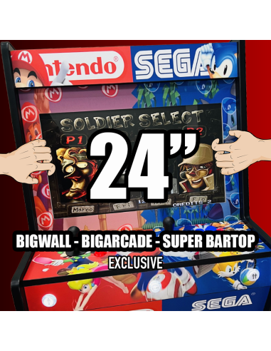 TELA 24" EXCLUSIVAMENTE PARA OS MODELOS BIGARCADE - BIGWALL - SUPER BARTOP