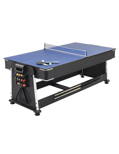MULTIGAME TABLE 4 IN 1 GREEN FELT POOL AIR...