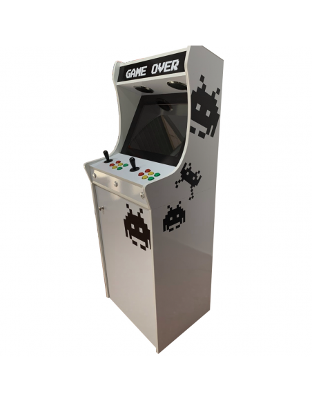 BIGARCADE WHITE ALIENS BORNES D´ARCADE RÉCRÉATIVES DES MILLIERS DE JEUX VIDÉO NOUVELLE OFFRE