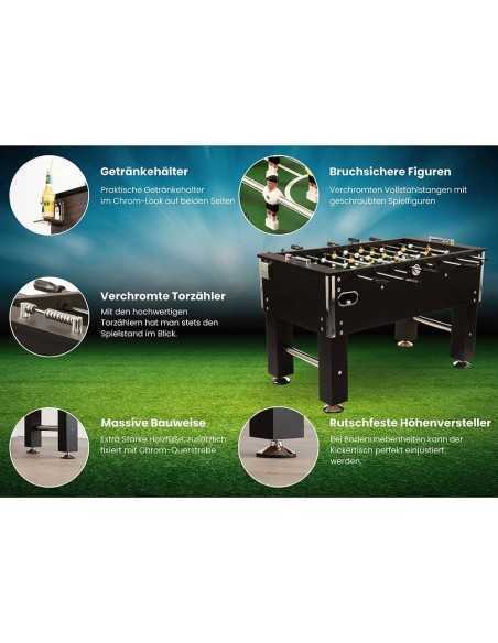 Futbolín porfi Soccer GREY deluxe. Oferta CALIDAD FUTBOLINES PROFESIONAL