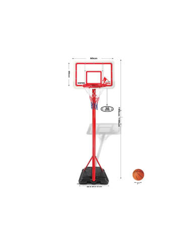 Verstelbare Kinderbasketbalring 1,49 – 1,95 m. Aanbieding