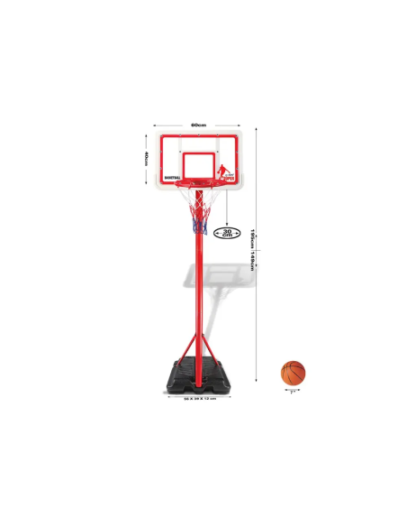 Cesta de Basquetebol Infantil Ajustável 1,49 – 1,95 m. Oferta