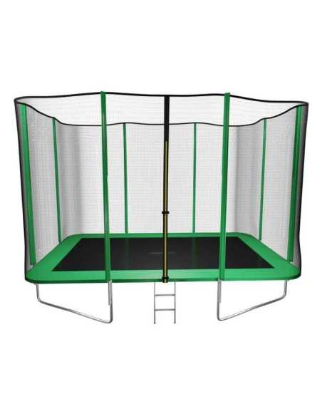 Cama Elástica Masgames Retangular L com Rede e Escada. Nova Oferta