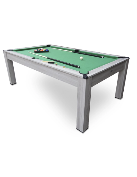 Mesa Multijuegos 3 en 1 CON BILLAR Y PING PONG white edition. OFERTAS