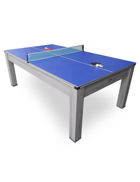 Multi Game Table 3 in 1 with Pool and Ping Pong light oak. Offers