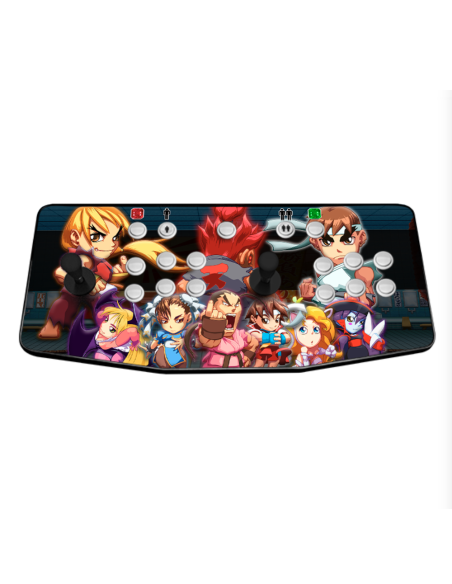 MANDO ARCADE HDMI RECREATIVA PORTATIL STREET FIGHTER LITTLE RASPBERRY 2 JUGADOES CONTROLLER GAMEPAD