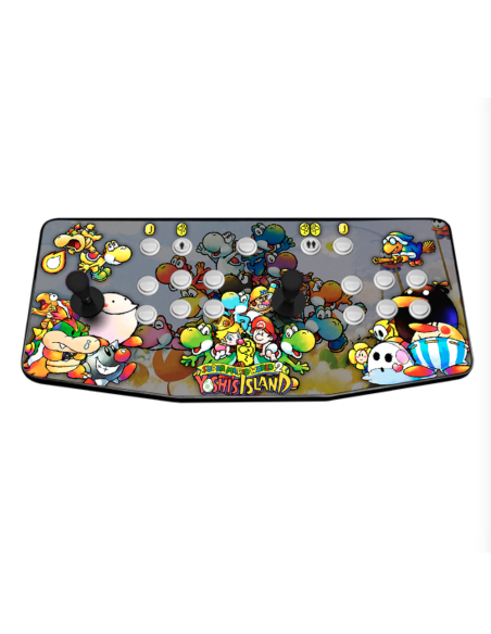 MANDO ARCADE HDMI RECREATIVA PORTATIL YOSHI ISLAND RASPBERRY 2 JUGADOES CONTROLLER GAMEPAD