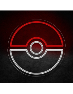 CARTELLO AL NEON POKEBALL LUMINOSO DECORAZIONE NEON OFFERTA