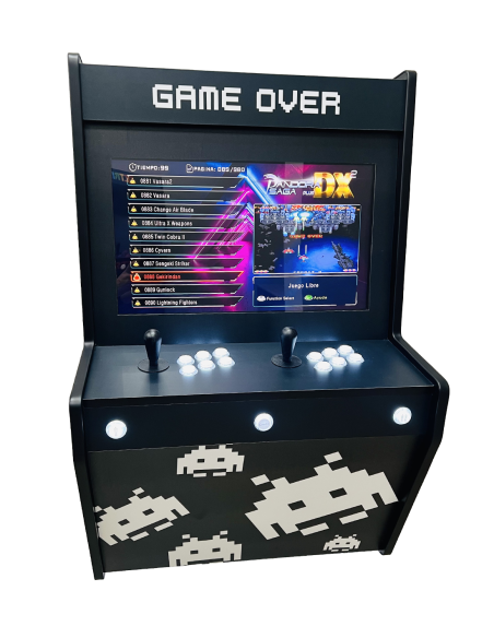BIG WALL MÁQUINA ARCADE PARA PAREDE BLACK ALIENS PARA 2 JOGADORES TELA 22" MILHARES DE VIDEOJOGOS INCLUÍDOS