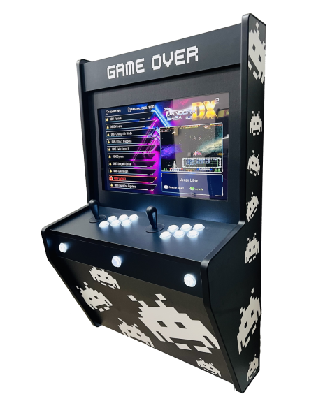 BIG WALL MAQUINA ARCADE PARA PARED BLACK ALIENS PARA 2 JUGADORES PANTALLA 22"  VIDEOJUEGOS RETRO