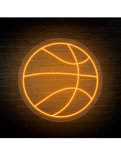 CARTELLO AL NEON BASKET LUMINOSO DECORAZIONE NEON OFFERTA