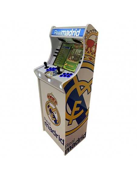 LOWBOY ARCADEKAST REAL MADRID RETROGAMES IN DE AANBIEDING MET DUIZENDEN INBEGREPEN VIDEOSPELEN
