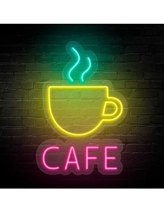 CARTELLO AL NEON COFFEE LUMINOSO DECORAZIONE NEON OFFERTA