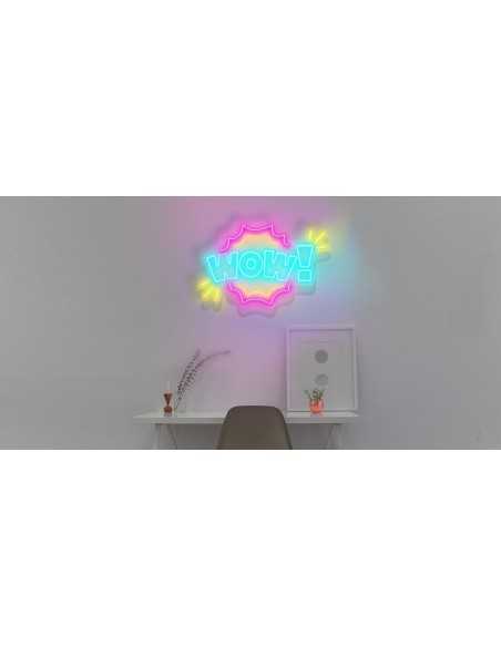 ENSEIGNE AU NÉON WOW LUMINEUSE DÉCORATION NÉONS OFFRE