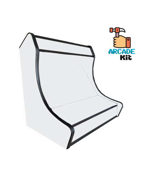Meuble Arcade Bartop Bois Blanc Kit de Montage Récréatif