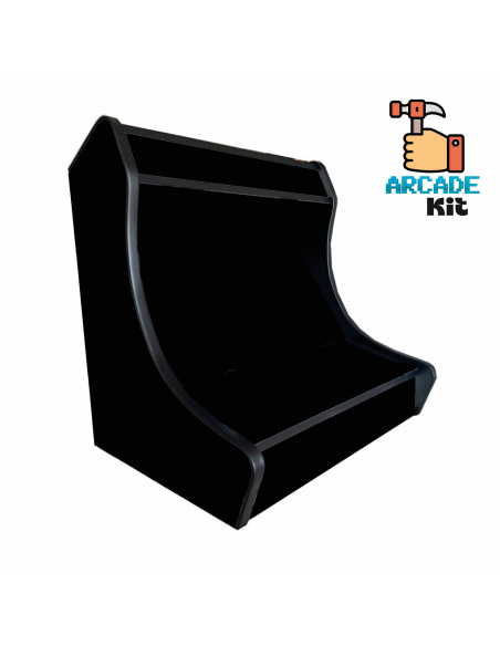 Black Wooden Bartop Arcade Cabinet. DIY Assembly Kit