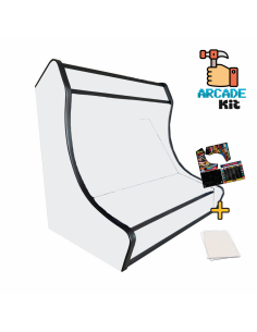 Meuble Arcade Bartop Bois Blancs + Vinyles + Métacrylates...