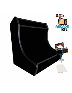 Arcade-Möbel Bartop Schwarzes Holz + Vinyls + Acrylglas...
