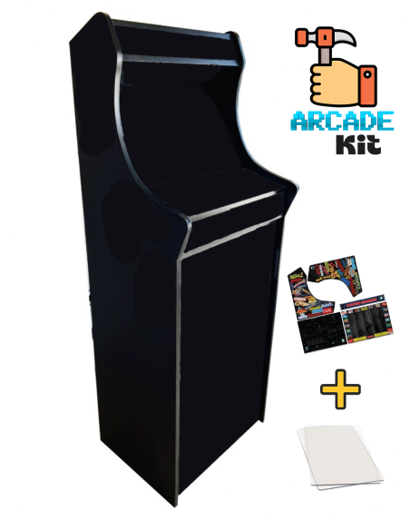 Meuble Arcade Lowboy Complet KIT Bartop et Pied Bois Kit de Montage Récréatif